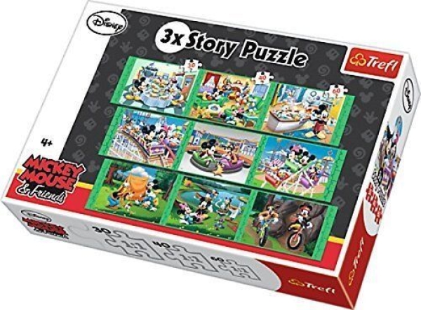 3 Story puzzle Mickey Mouse Disney Nostalgie